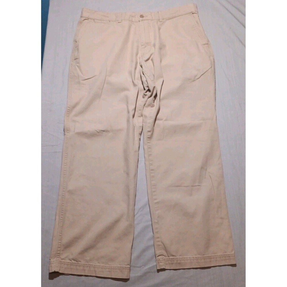 Patagonia Organic Cotton Pants Mens 40x31 Tan Khaki Baggy 10" Wide Leg - Picture 1 of 6